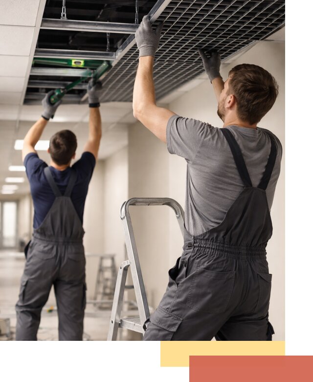 Монтаж потолка Грильято в Бирске: установка под ключ качественно