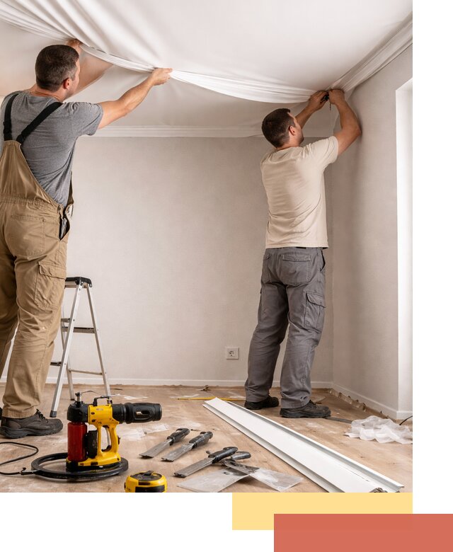 Монтаж ПВХ натяжного потолка в Бирске качественно и быстро