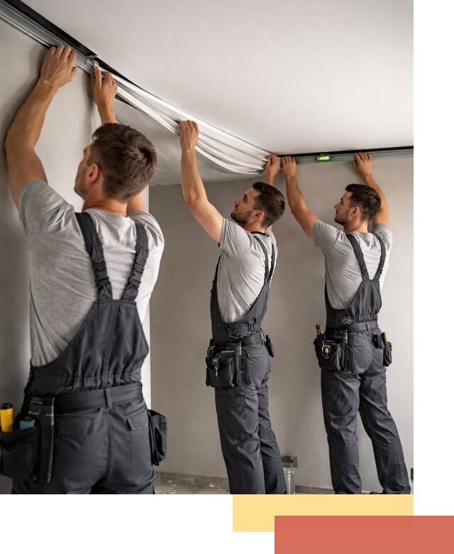 Теневые натяжные потолки в Бирске: монтаж и отделка быстро и качественно