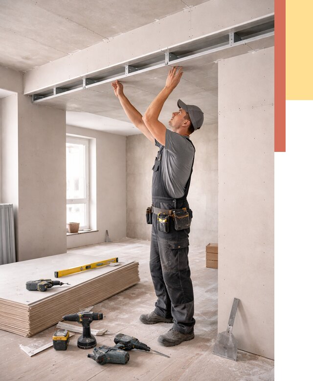 Потолок из гипсокартона с нишей в Бирске от 1299 руб. под ключ | ОТДЕЛОЧНИК-Брк