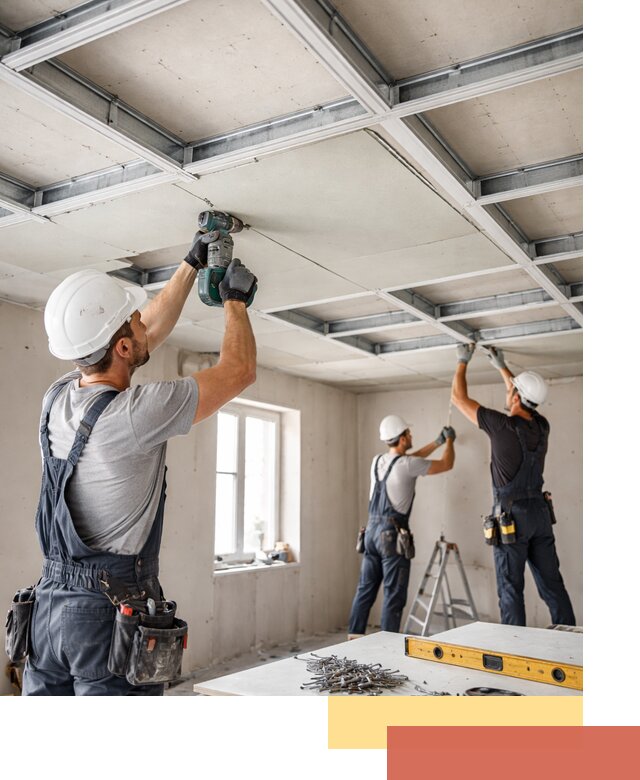 Кессонный потолок из гипсокартона под ключ в Бирске