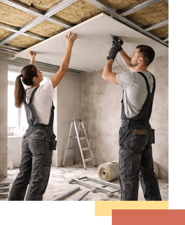 Звукоизоляция потолка из ГКЛ в Бирске профессионально и надежно