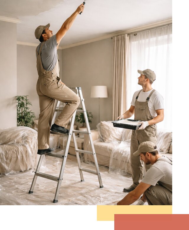 Покраска потолков акриловой краской в Бирске качественно и быстро