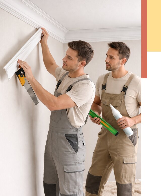 Монтаж потолочного плинтуса в Бирске от 2391 руб. — быстро и недорого | ОТДЕЛОЧНИК-Брк