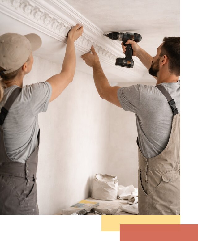 Профессиональный монтаж лепнины на потолок в Бирске