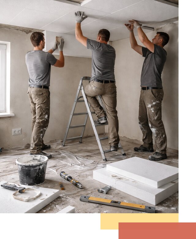 Утепление потолка пенопластом в Бирске быстро и качественно